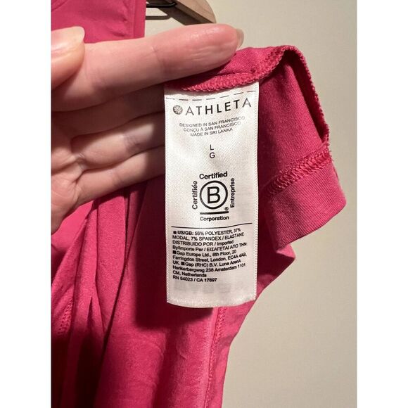 Athleta Air Out Cinch Tank Top Pink Size Large - Picture 4 of 9